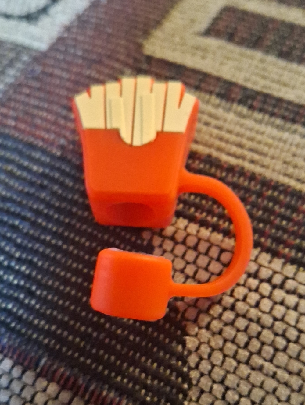 Silicone Straw Cover Fries